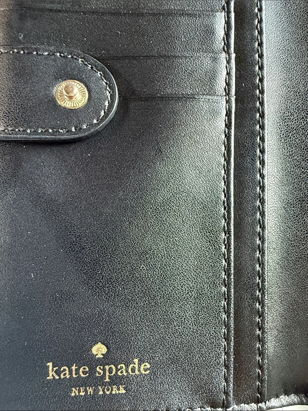 Kate Spade Stacy Wallet Black Patent Leather